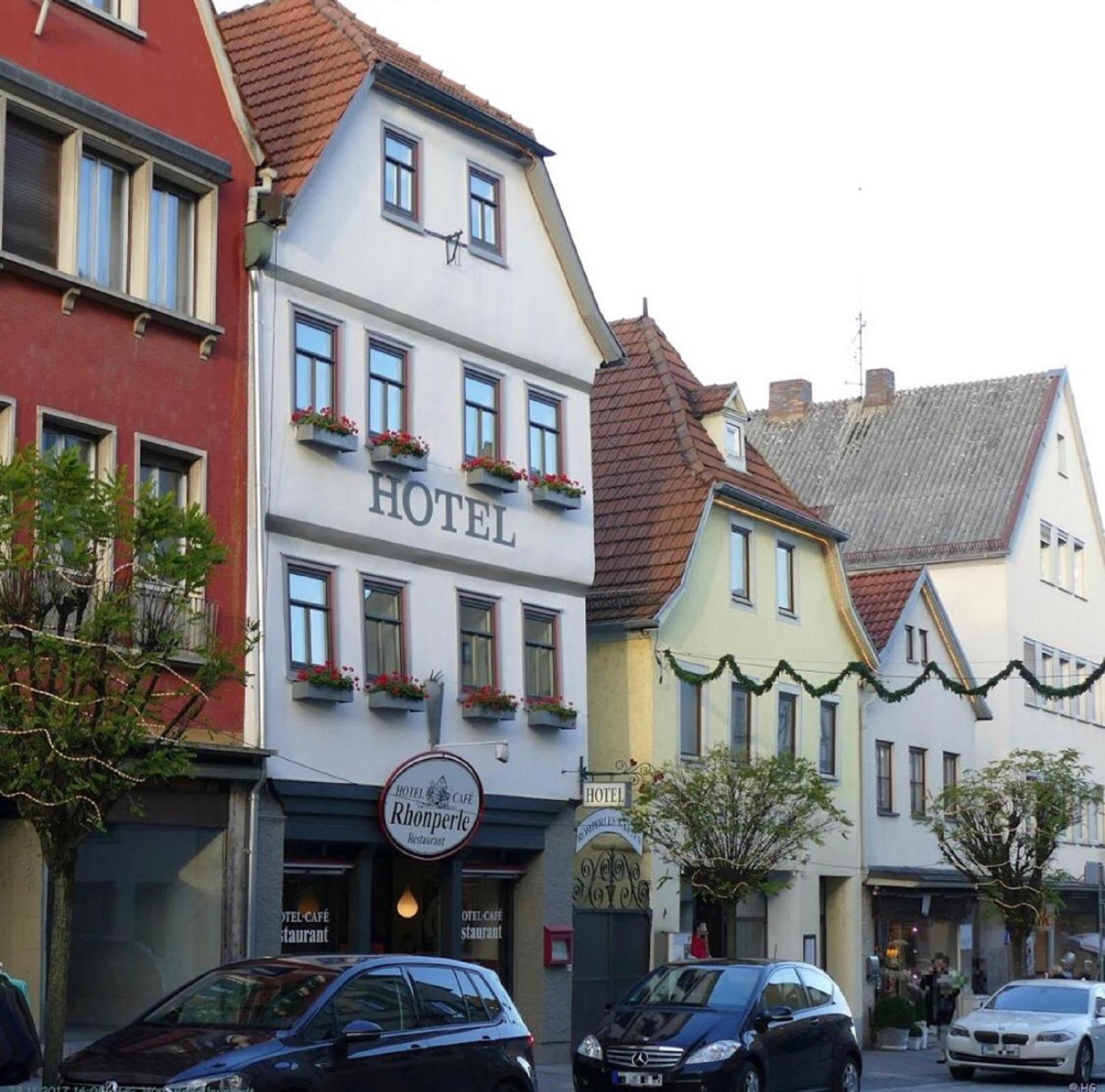 Hotel Cafe Rhoenperle Bad Neustadt an der Saale Eksteriør billede